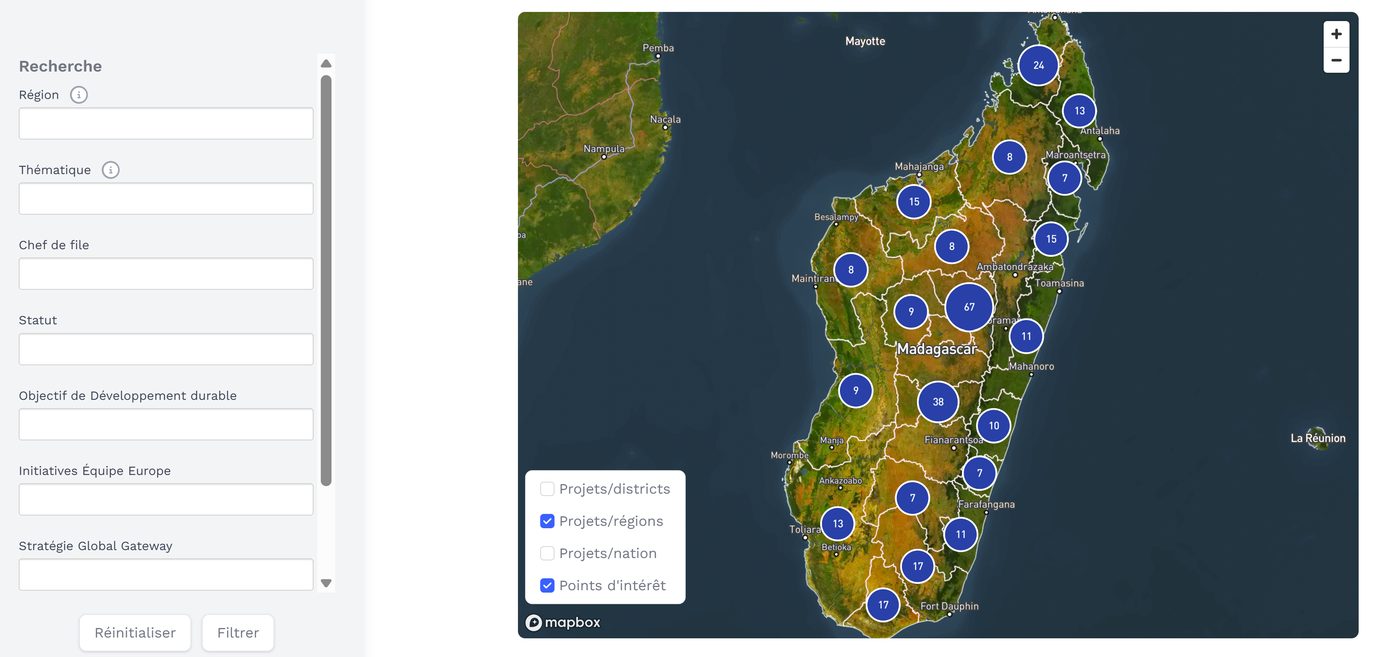 EU-Tool — carte interactive des investissements européens