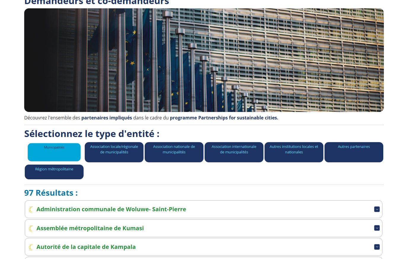 P4SC organismes partenaires